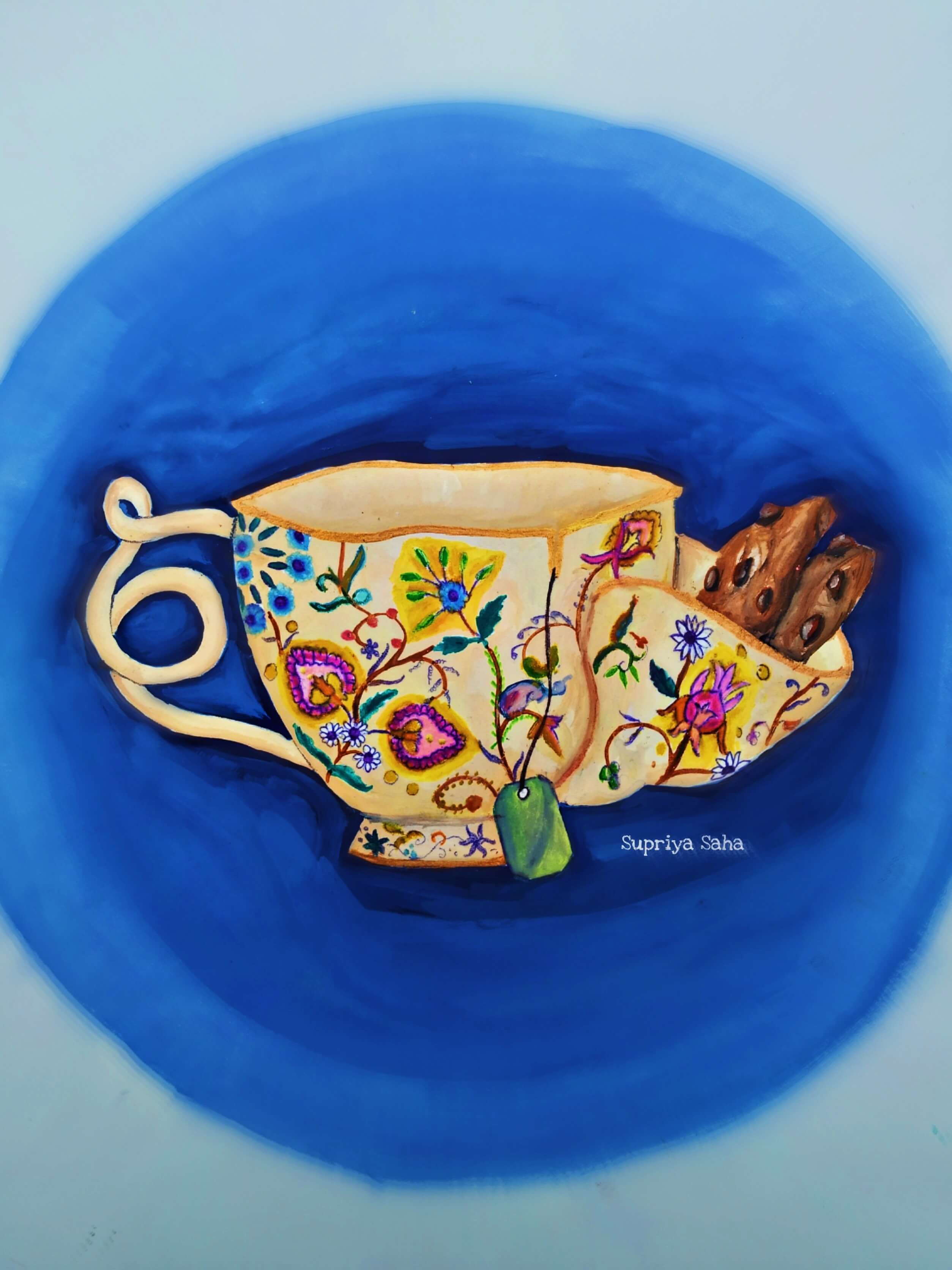Ceramic Handcrafted Jamavar Tea Cup - image 2